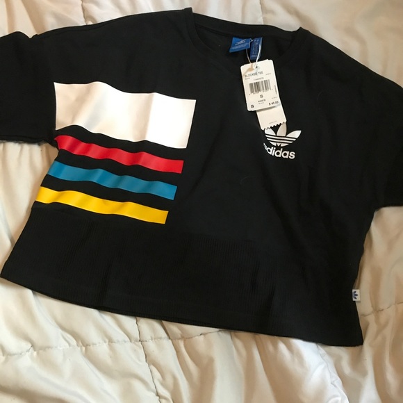 adidas colorblock tee shirt adidas colorblock tee shirt